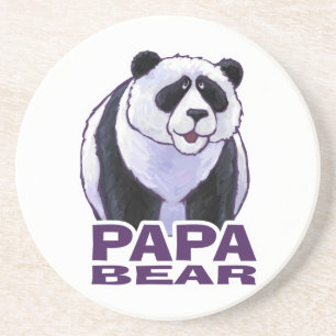 Dessous De Verre En Grès Papa Panda Bear