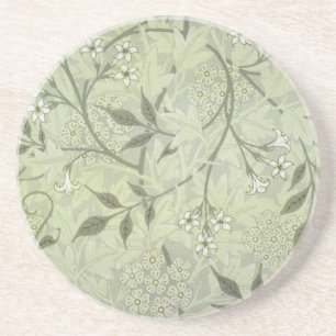 Dessous De Verre En Grès Papier peint fleur de jasmin William Morris Art