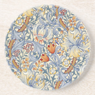 Dessous De Verre En Grès Papier peint victorien William Morris Gold Lily