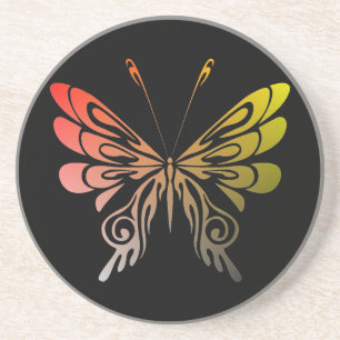 Dessous De Verre En Grès Papillon