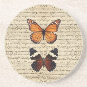 Dessous De Verre En Grès papillon