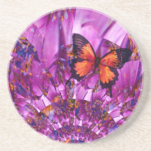 Dessous De Verre En Grès Papillon fou