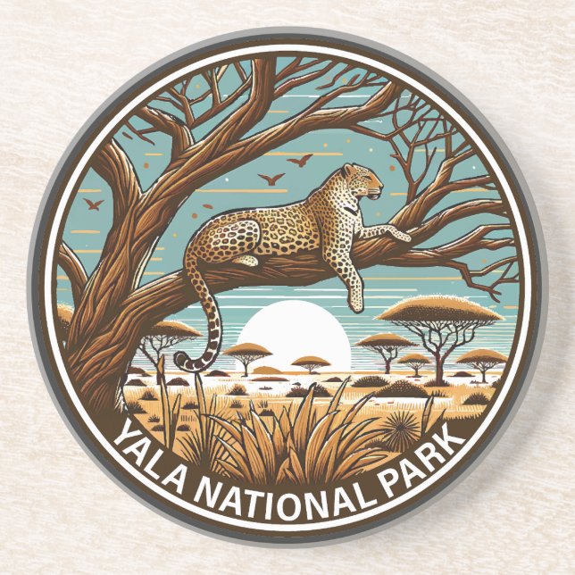 Dessous De Verre En Grès Parc national de Yala Sri Lanka (Devant)