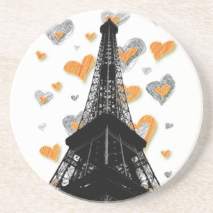 Dessous De Verre En Grès Paris Eiffel Tower Coaster