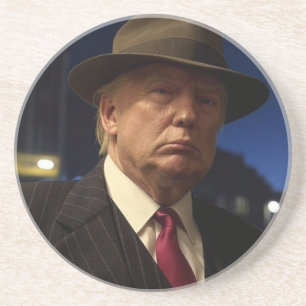 Dessous De Verre En Grès Parrain de l'Amérique Don J. Trump
