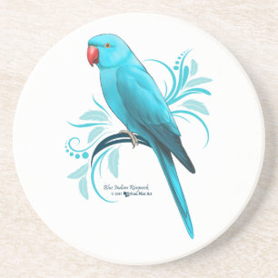 Dessous De Verre En Grès Parrot bleu indien Ringneck