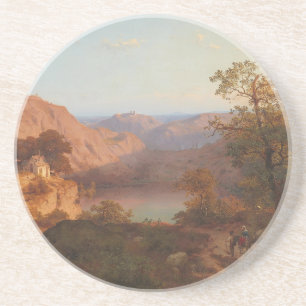 Dessous De Verre En Grès Paysage d'Eifel (1843) - Heinrich Funk