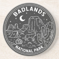 Paysage du parc national des Badlands Monoline