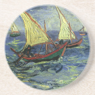 Dessous De Verre En Grès Paysage marin à Saintes-Maries par Vincent van