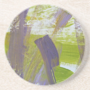 Dessous De Verre En Grès Peinture Abstraite 58 Iris