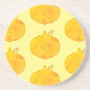 Dessous De Verre En Grès Peinture Motif citrouille aquarelle