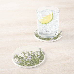 Dessous De Verre En Grès Perce-neige