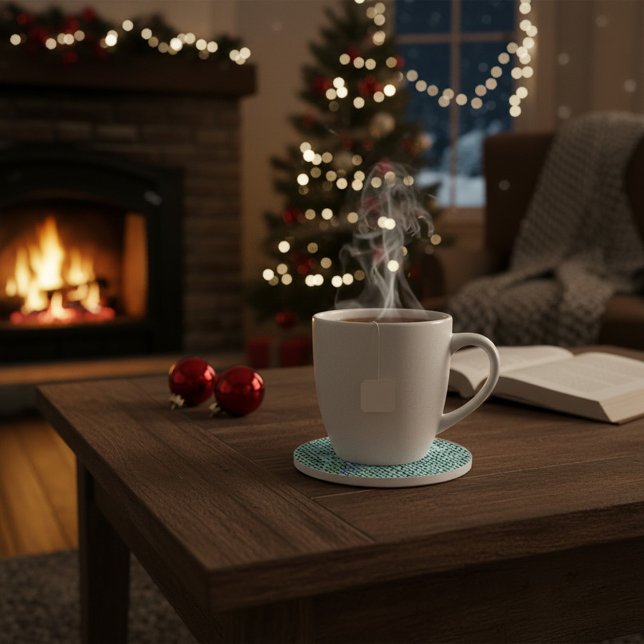 Dessous De Verre En Grès Personalized Knit Pattern Sandstone Coaster (Créateur téléchargé)