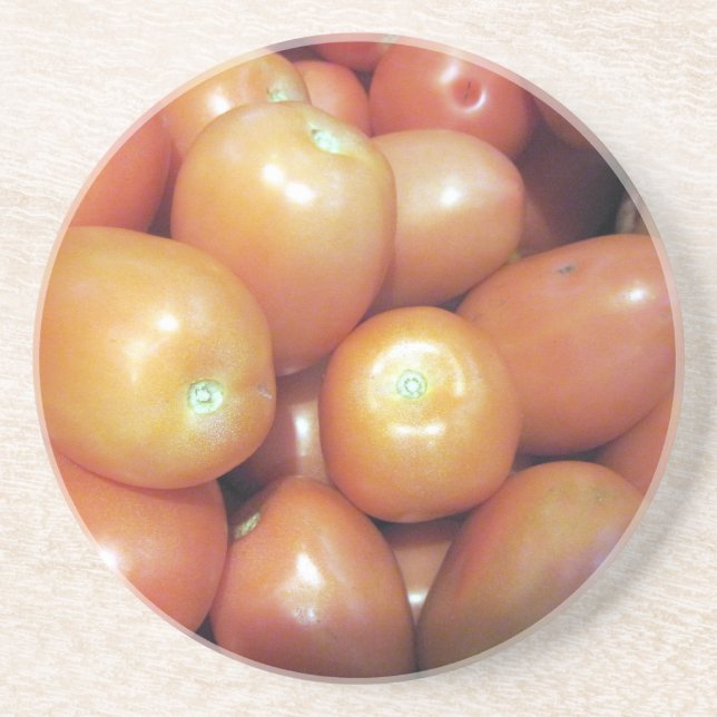 Dessous De Verre En Grès Petites tomates rouges (Devant)