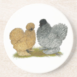 Dessous De Verre En Grès Petits poulets