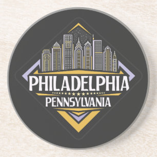 Dessous De Verre En Grès Philadelphie Pennsylvanie