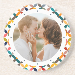 Dessous De Verre En Grès Photo Custom Colorful Personalized