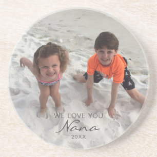 Dessous De Verre En Grès Photo Nana Custom Grand-Children 