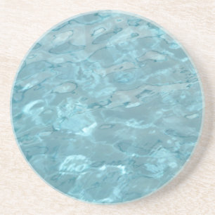 Dessous De Verre En Grès Photographie Abstraite Aqua Piscine Eau