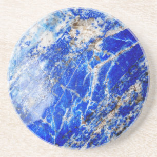 Dessous De Verre En Grès Pierre de marbre bleu moderne et chic