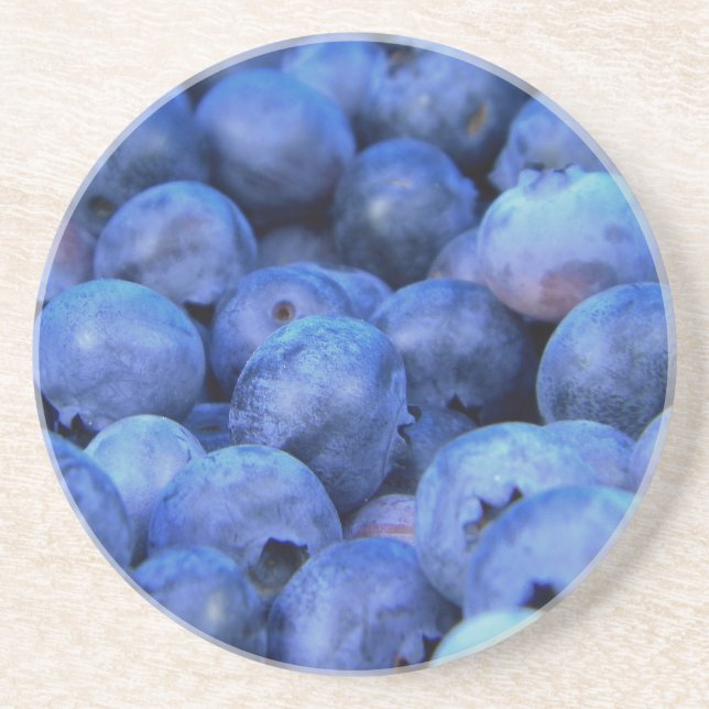 Dessous De Verre En Grès pile de bleuets (Devant)