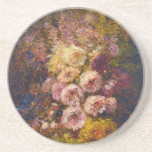 Dessous De Verre En Grès pivoines - Félix Ziem