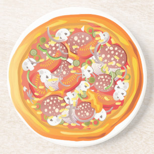 Dessous De Verre En Grès Pizza