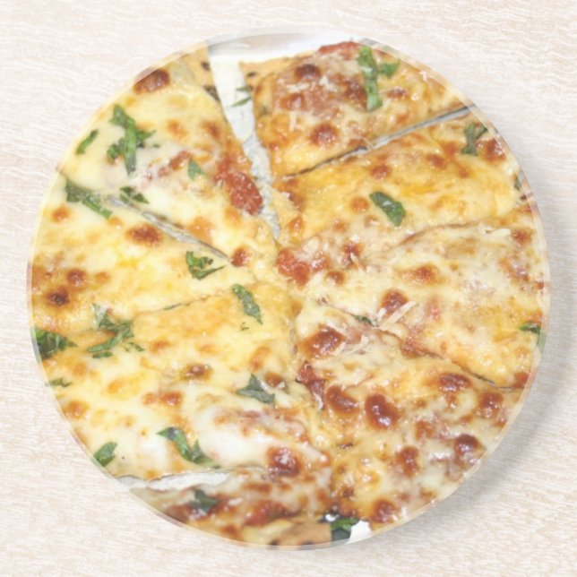 Dessous De Verre En Grès Pizza au fromage (Devant)