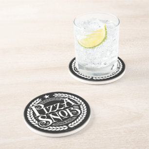 Dessous De Verre En Grès Pizza Snob - amusant amateur de pizza