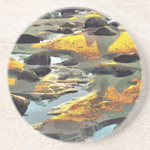 DESSOUS DE VERRE EN GRÈS PLAGE