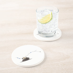 Dessous De Verre En Grès Plage nautique unique élégant minimaliste côtier