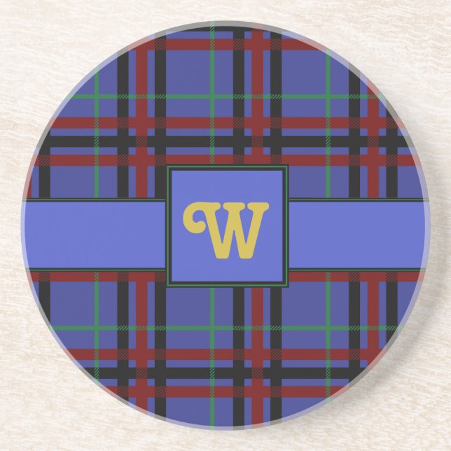 Dessous de verre en grès Plaid Joyel (Devant)
