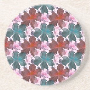 Dessous De Verre En Grès Planche à découper à motif floral tropical sans co
