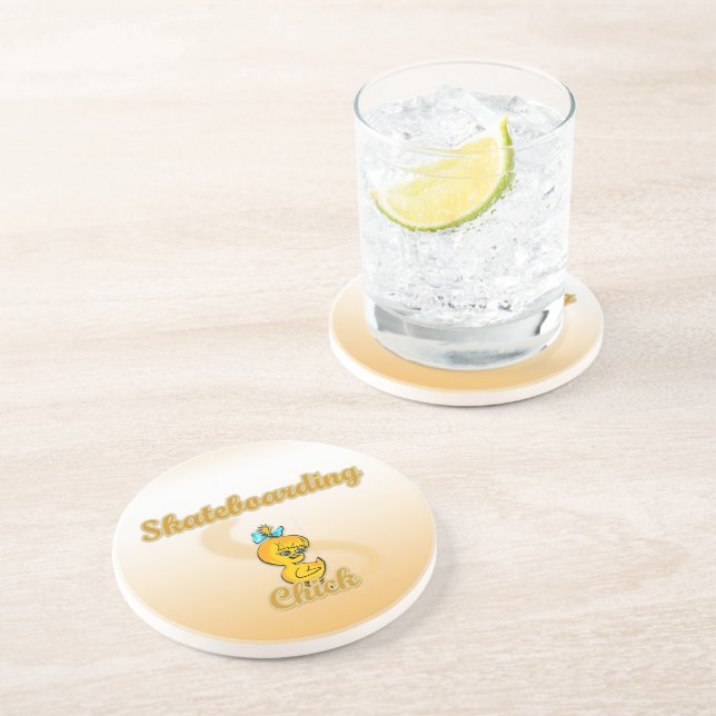 Dessous De Verre En Grès Planche à roulettes (Côté)