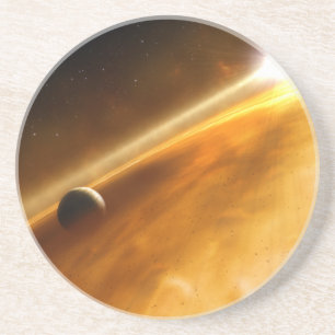 Dessous De Verre En Grès Planète Fomalhaut B Orbite une étoile