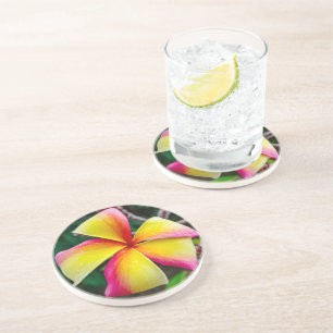 Dessous De Verre En Grès Plumeria rubra
