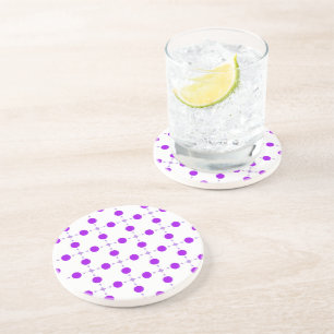 Dessous De Verre En Grès Points violets, Motif à pois, Points, Pointillé