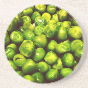 Dessous De Verre En Grès Pois verts