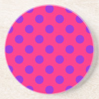 Pois violets sur cerise