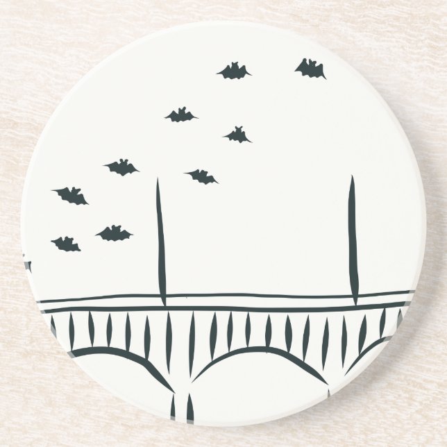 Dessous De Verre En Grès Pont du congrès d'Austin (Devant)