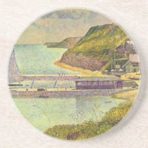 Dessous De Verre En Grès Port-en-Bessin, marée haute par Georges Seurat