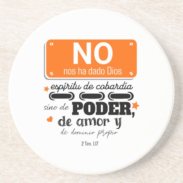 Dessous De Verre En Grès Posavaso Bienaventurado (Devant)