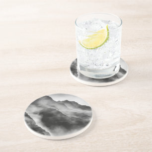 Dessous De Verre En Grès Poser sur les rochers