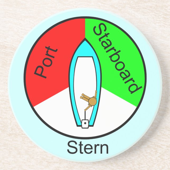 Dessous De Verre En Grès Poupe droite de port (Devant)