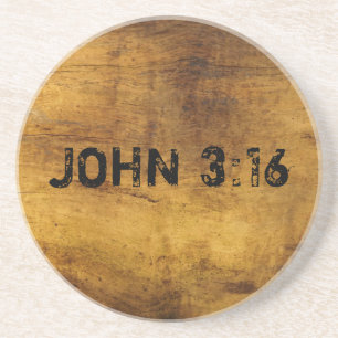 Dessous De Verre En Grès Pour Dieu ainsi aimé le 3h16 de John du monde…