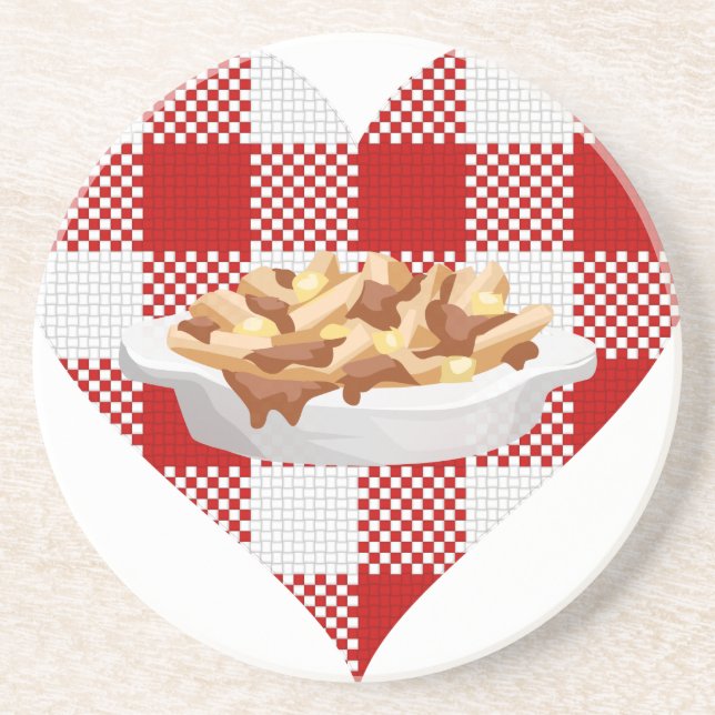 Dessous De Verre En Grès poutine (Devant)