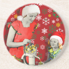 Dessous De Verre En Grès Pressez vos Noël