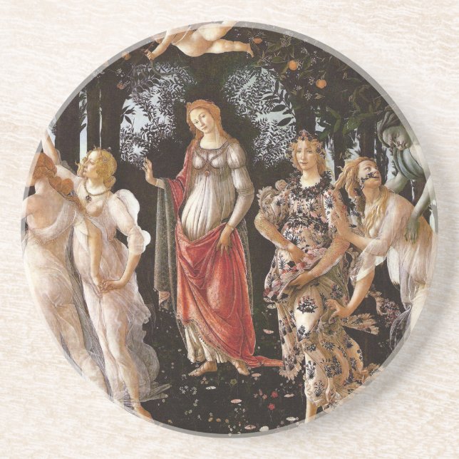 Dessous De Verre En Grès Primavera, Botticelli (Devant)