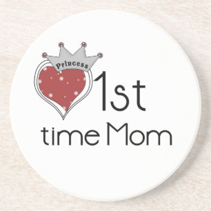 Dessous De Verre En Grès Princess Heart 1st Time Maman Dons