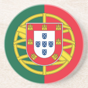 Dessous De Verre En Grès Qualité du drapeau portugais